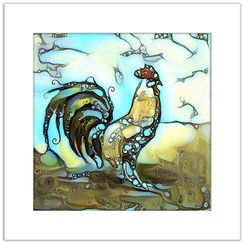 Cockadoodle Print, Giclee