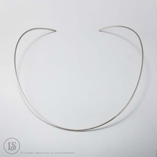 Neckwire, Lightweight Slide, Sterling Silver 15g